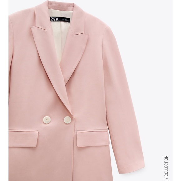 ZARA Double Breasted Blazer - Picture 7 of 9